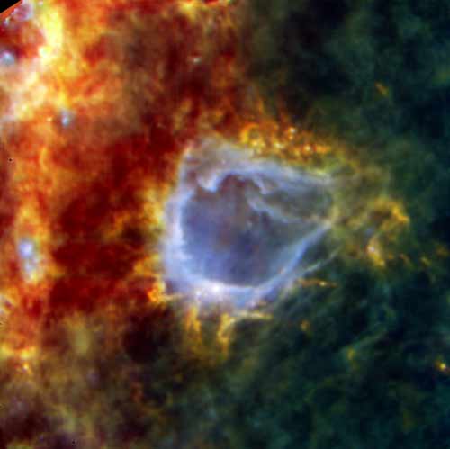 Birth of 'Impossible' Star Seen by European Space Telescope